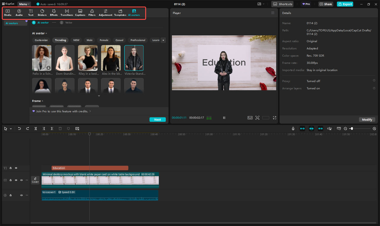 Modifica il video esplicativo