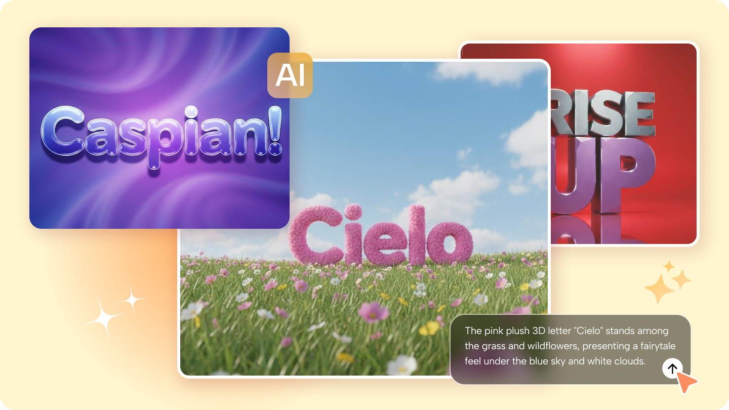 Gerador de texto 3D: Projete efeitos de texto atraentes em minutos