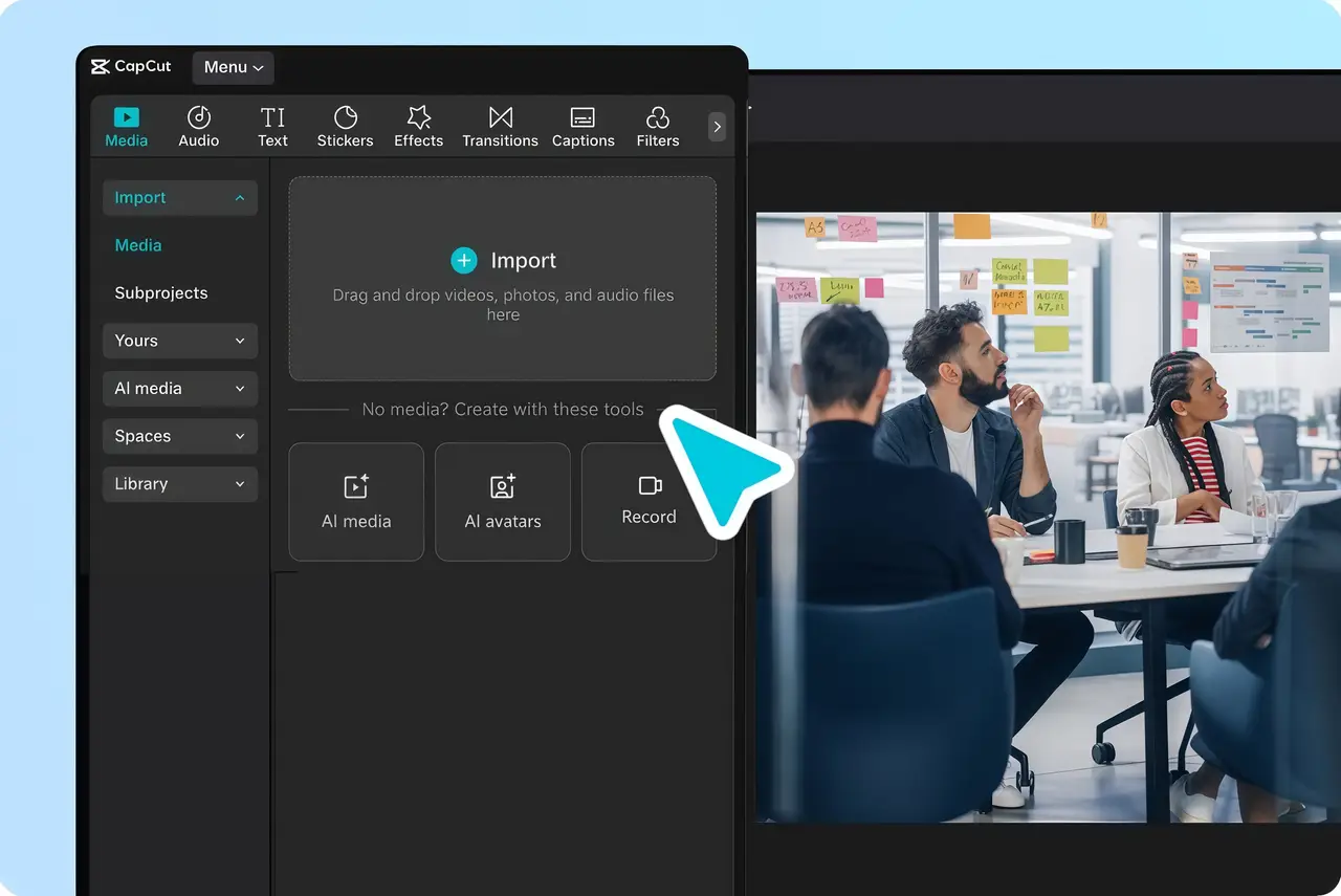 Upload Video with CapCut