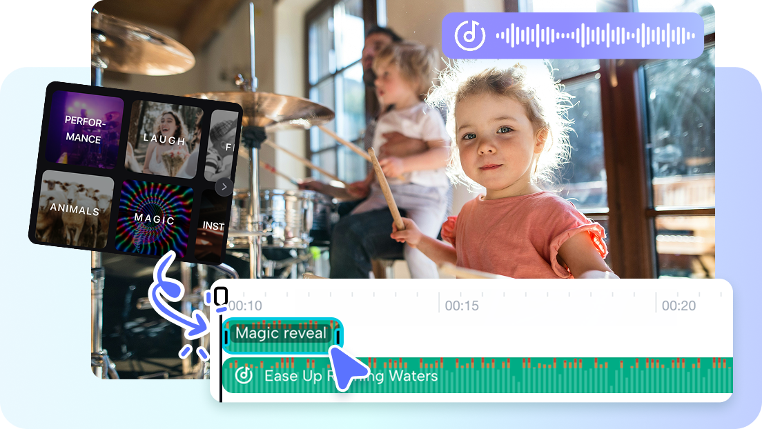 Jelajahi dunia lagu dan efek yang sedang tren