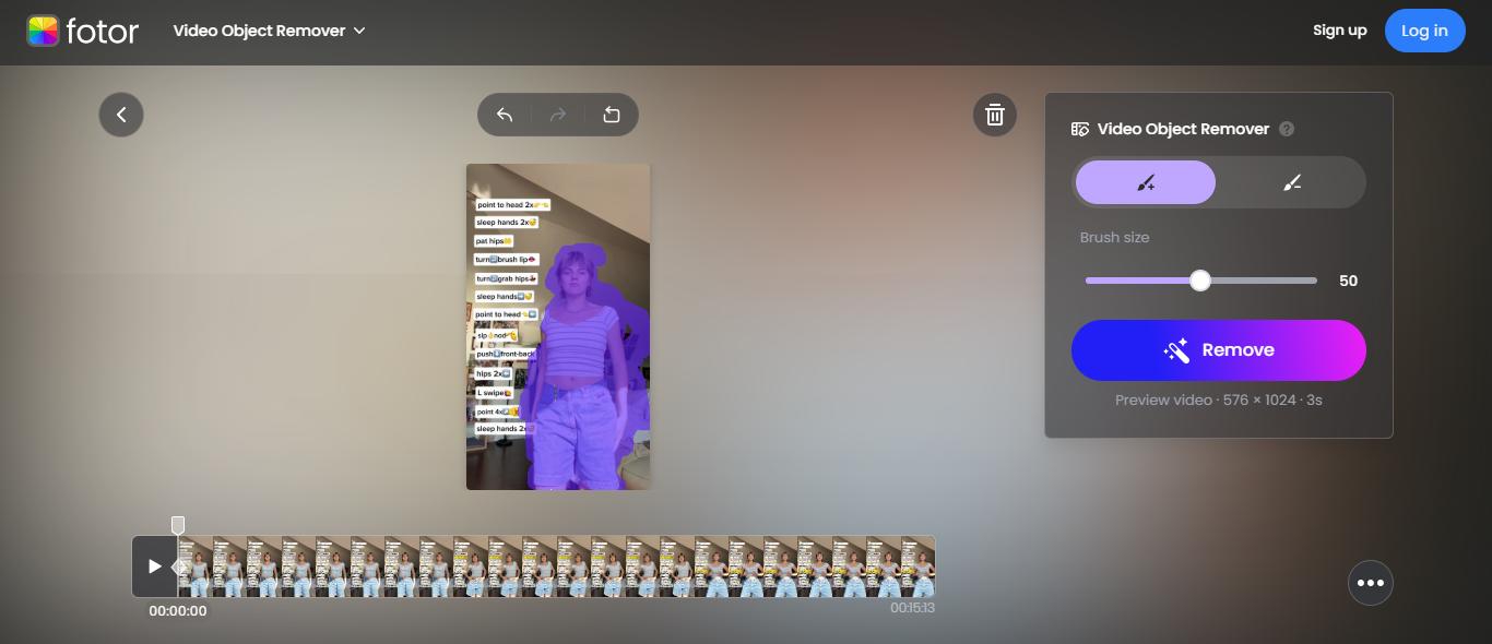 Välj den person som ska tas bort