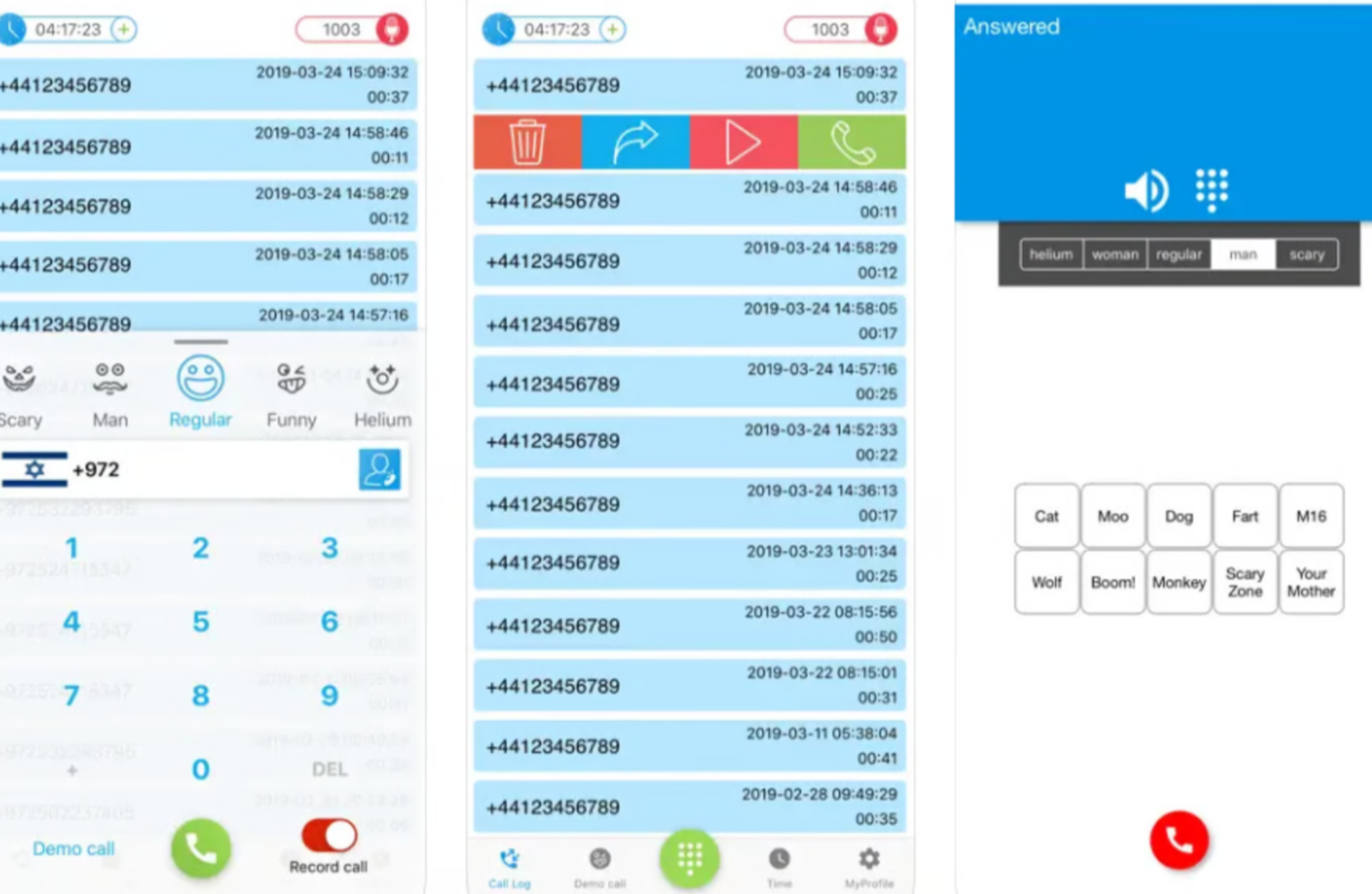 FunCall - ứng dụng thay đổi giọng nói tốt nhất từ nam sang nữ