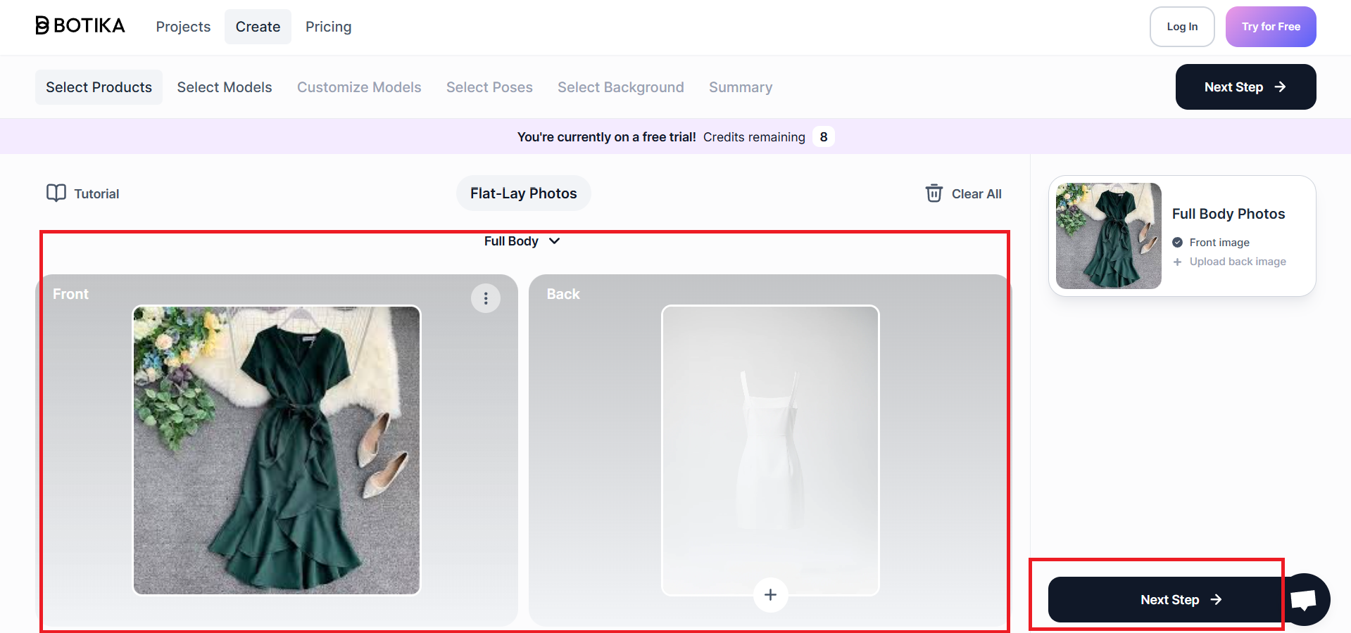 写真タイプを選択