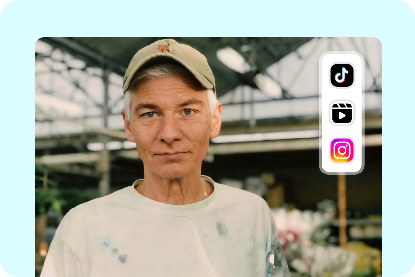 AI aging photo online free for social content