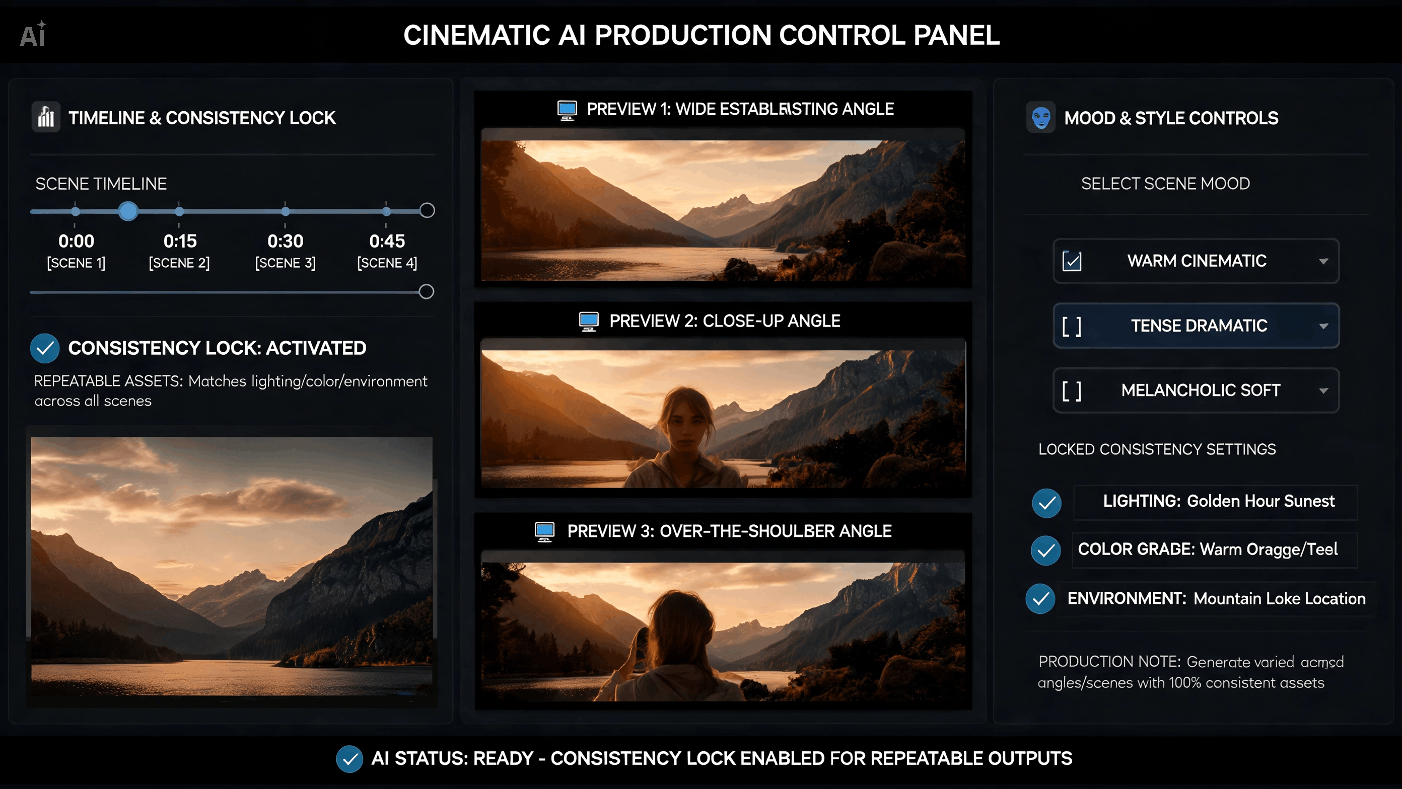 Better control for cinematic prompt output