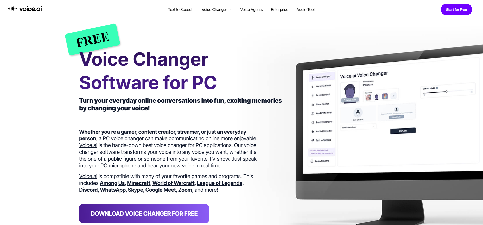 Voice.ai voice changer