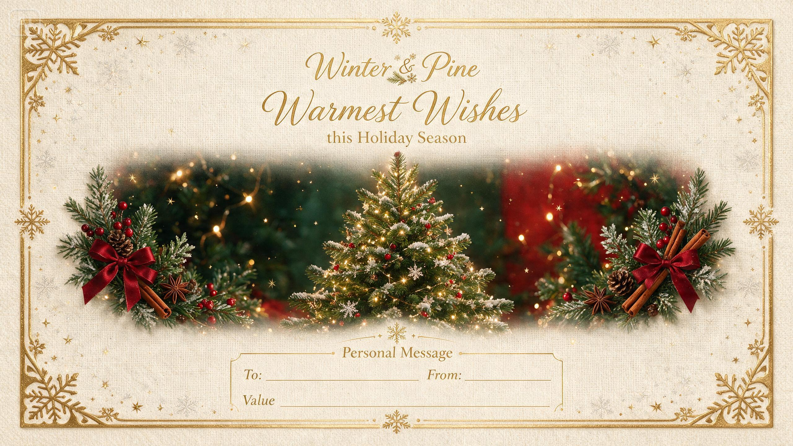 Prompt for a holiday gift card