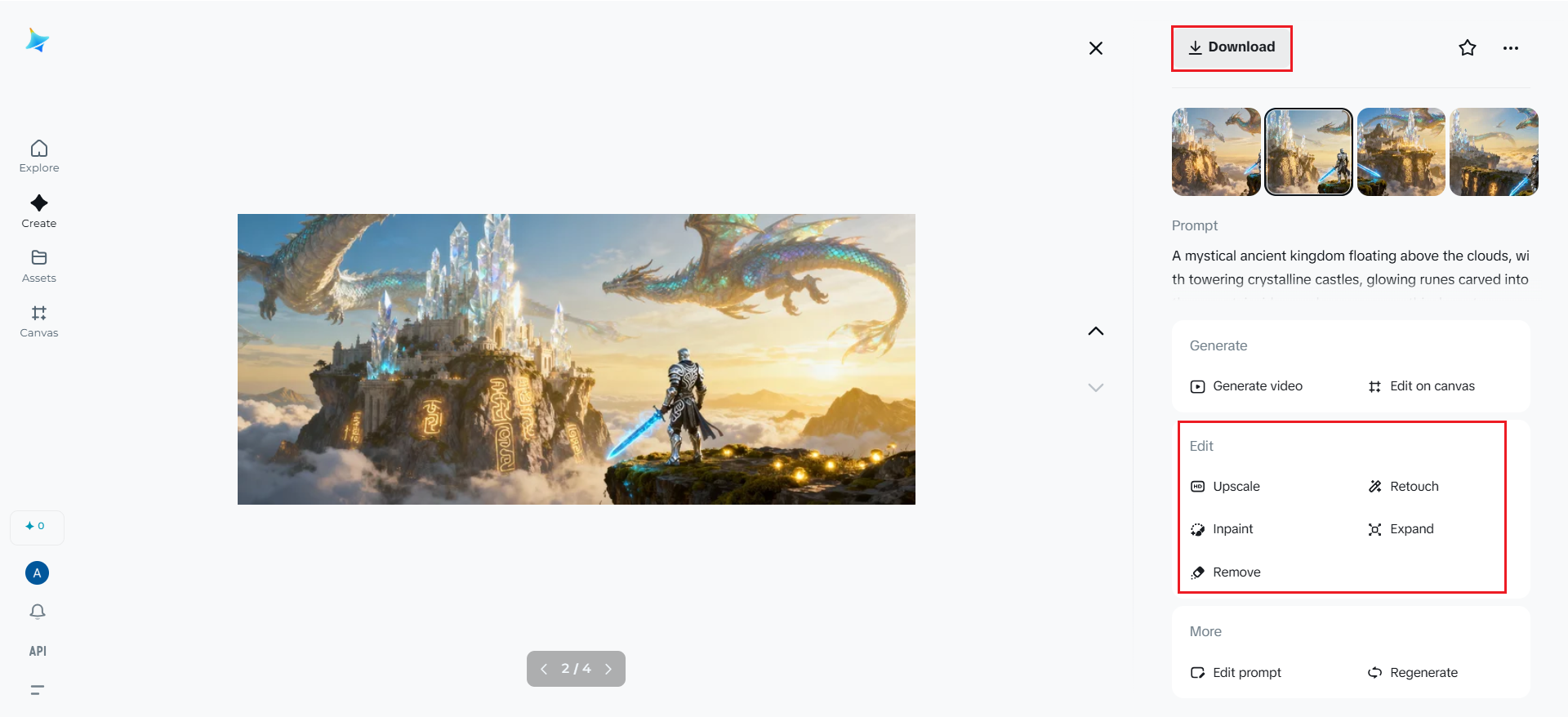 finalize and download