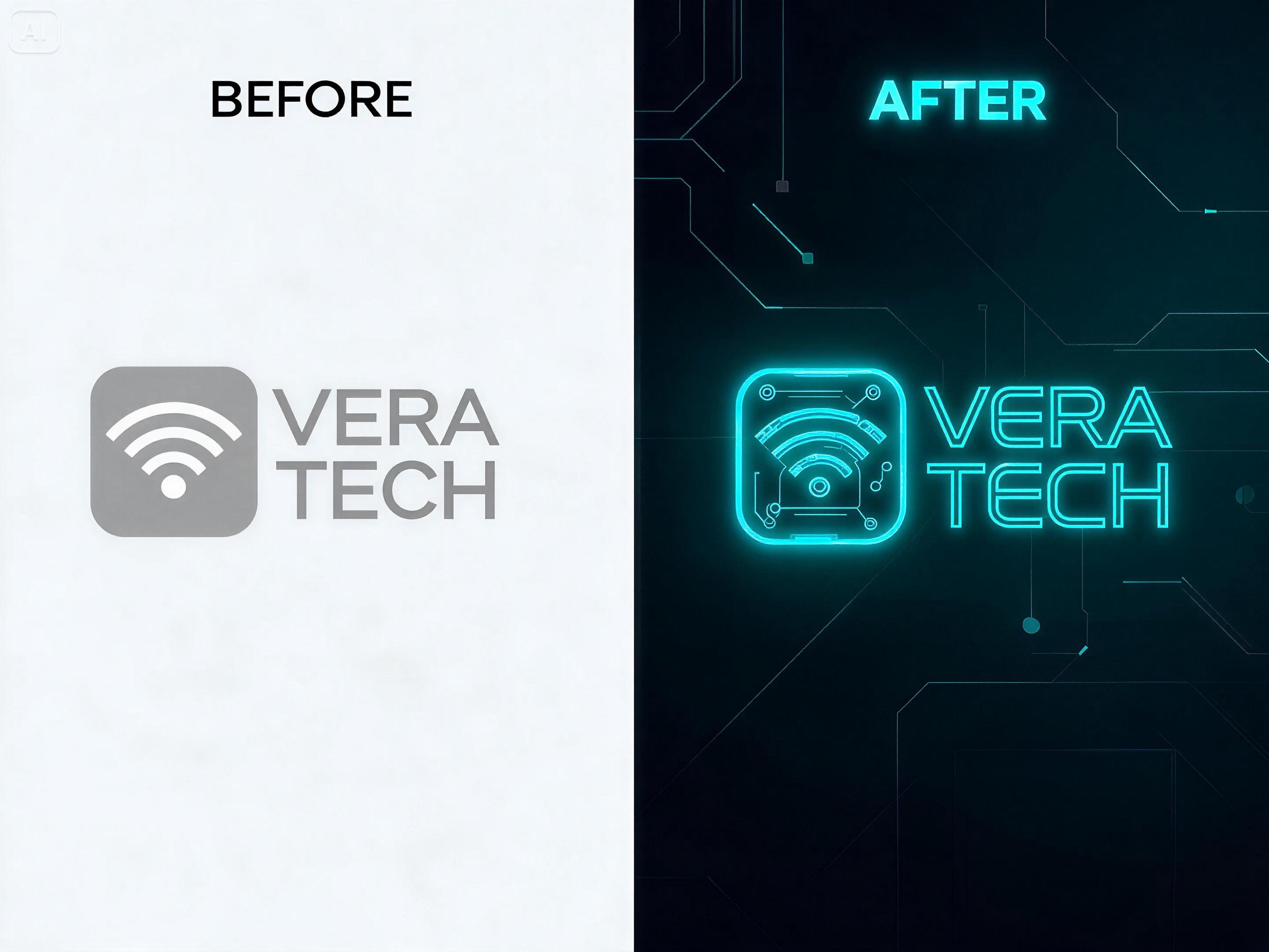 Aufforderung für ein futuristisches Tech-Startup-Logo