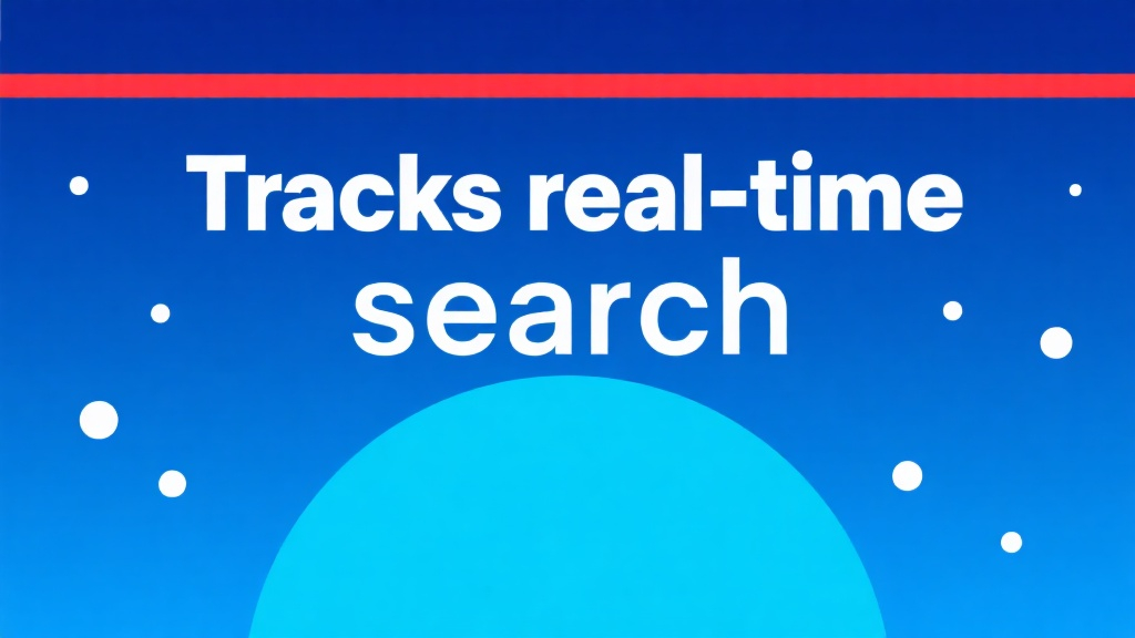 Tracks real-time search interest