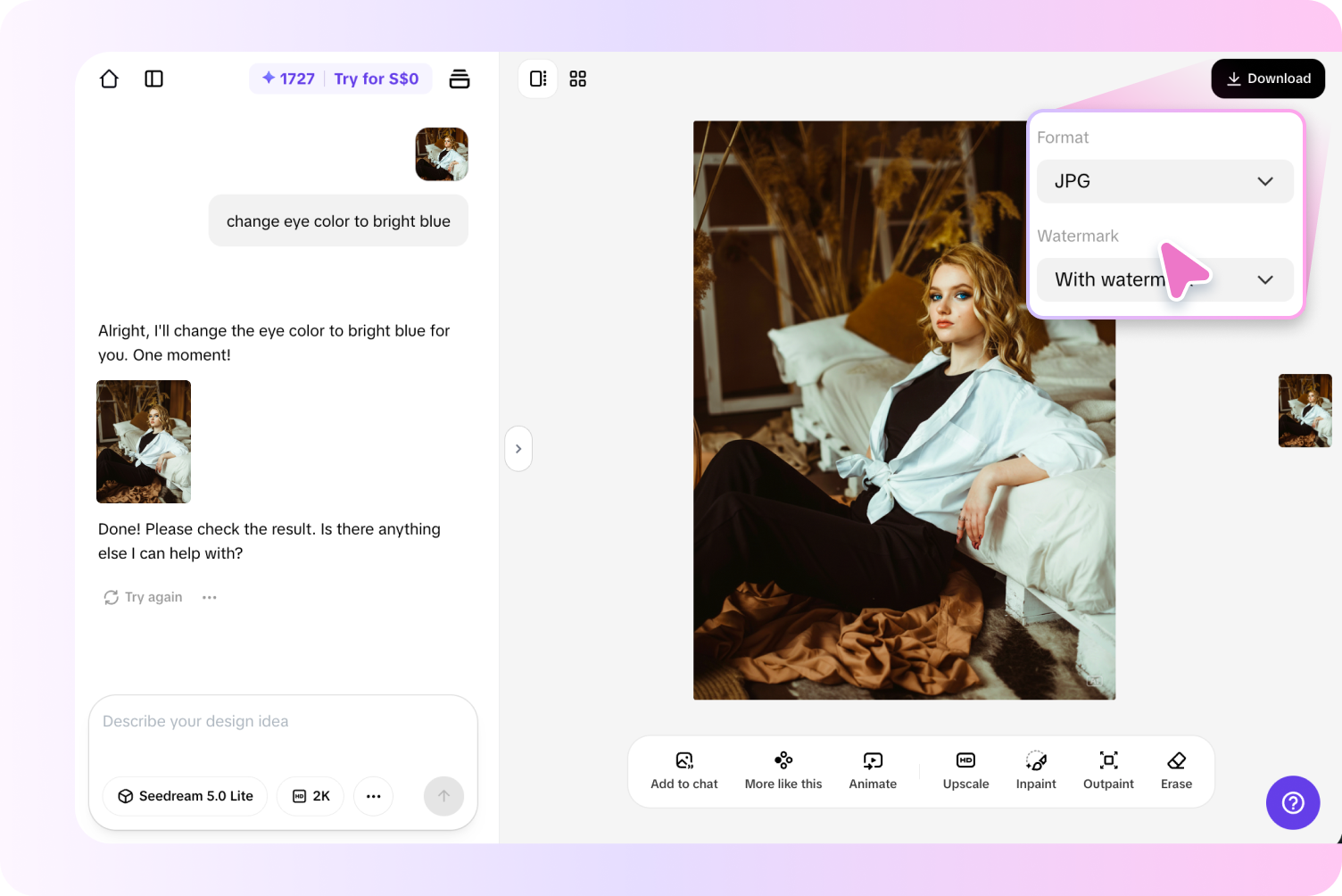 Step 3: Edit and export your image