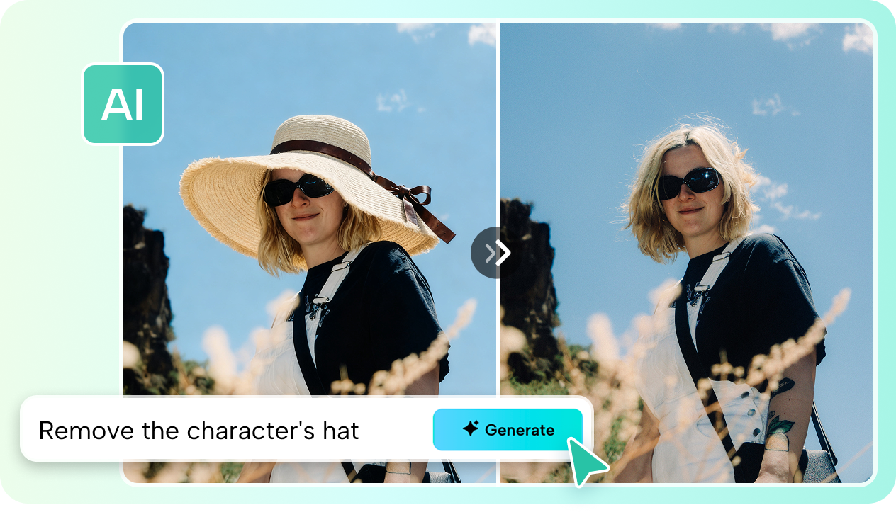 AI-powered inpainting feature in CapCut