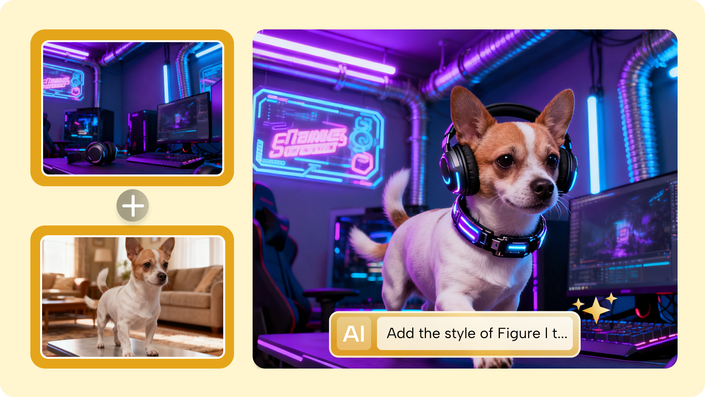 how to merge one photos in one on computer