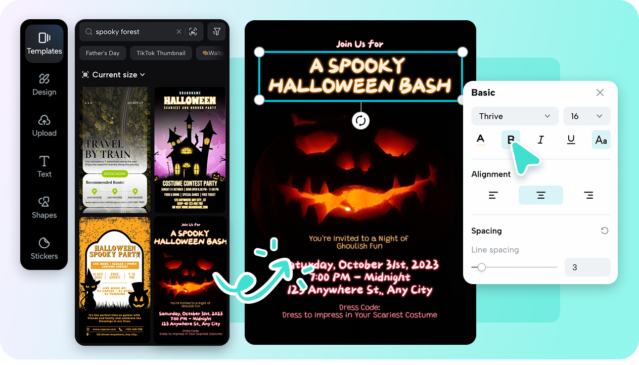 Wide-range of pre-made templates to choose from