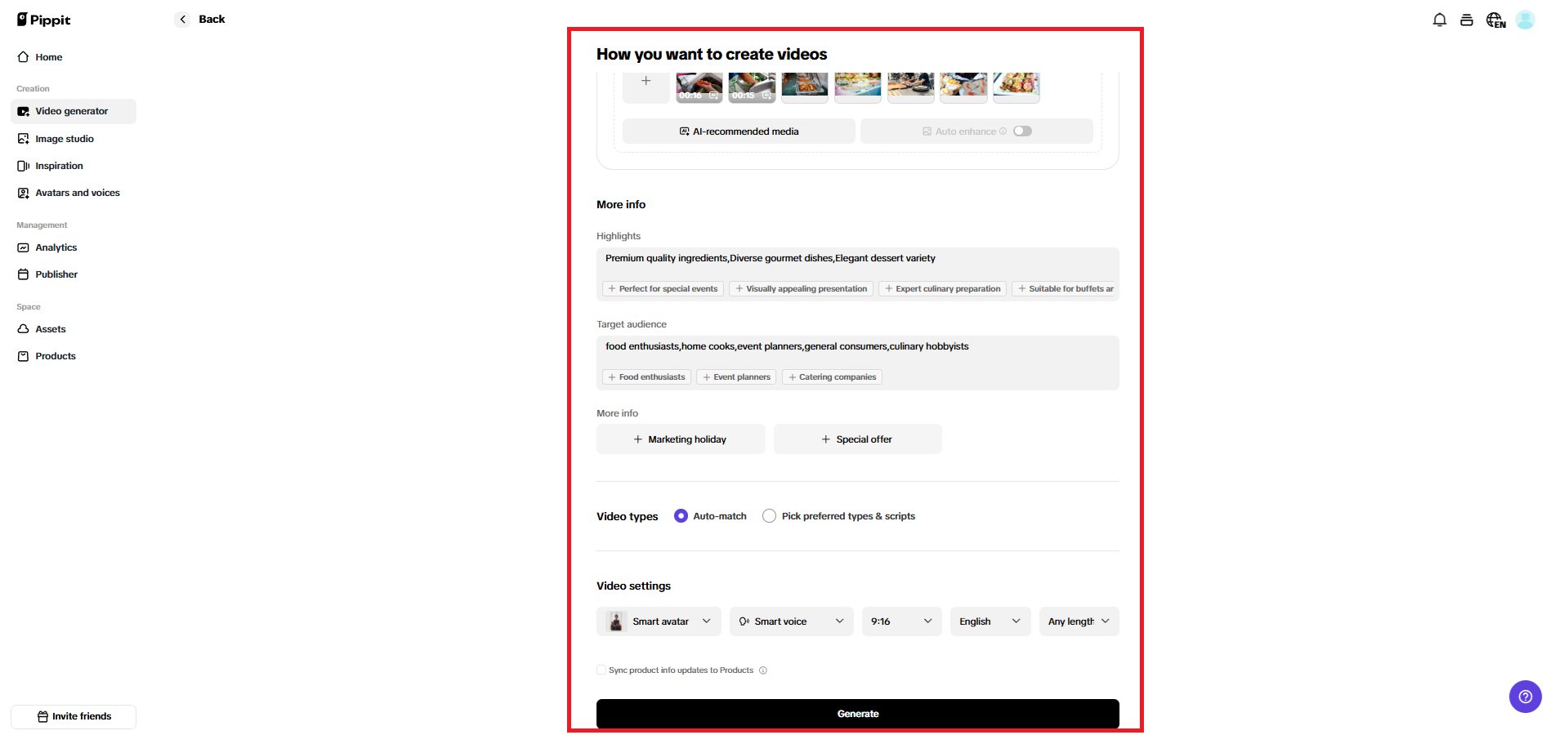 How you want to create a video page