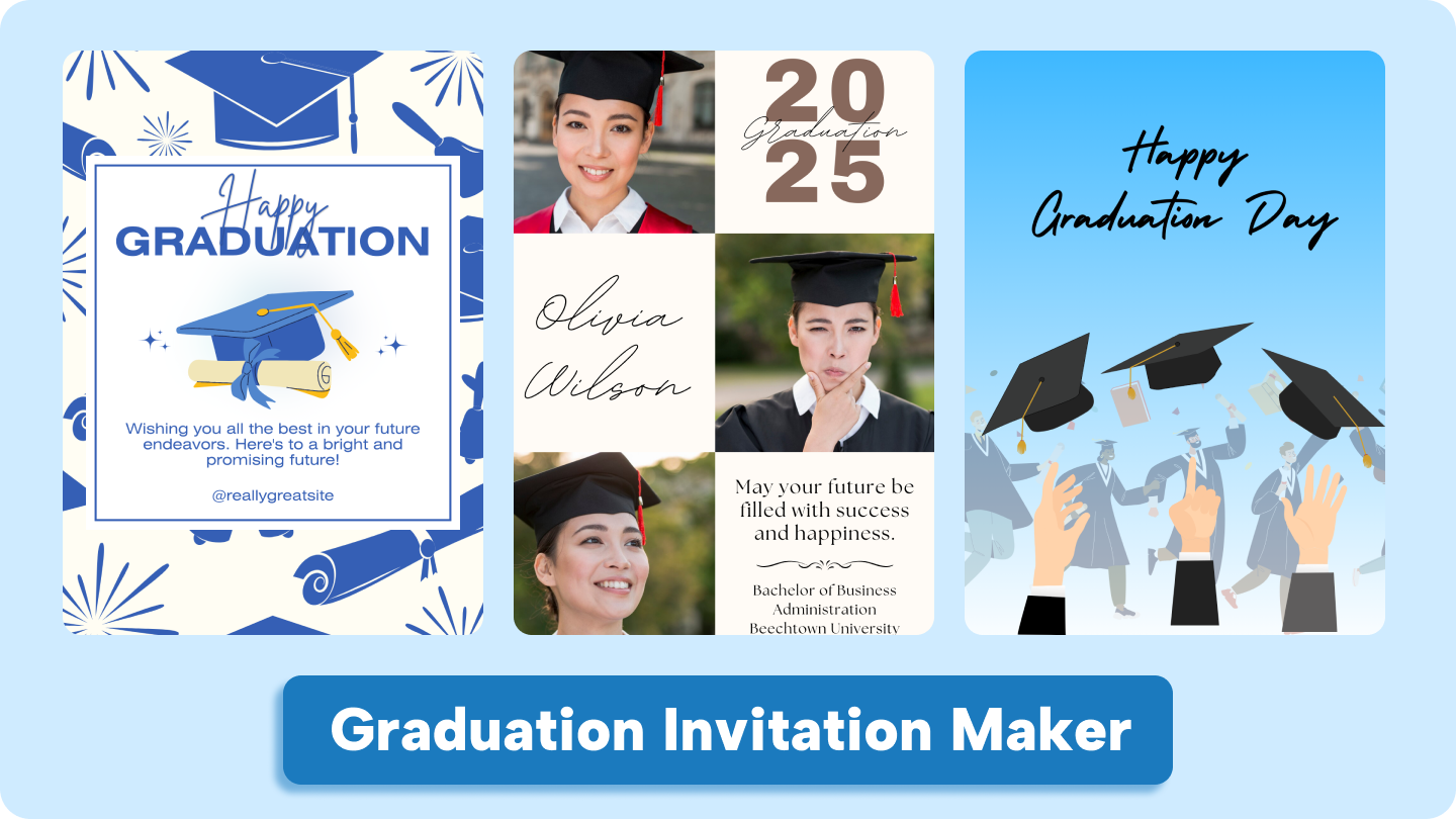 Graduation invitation maker