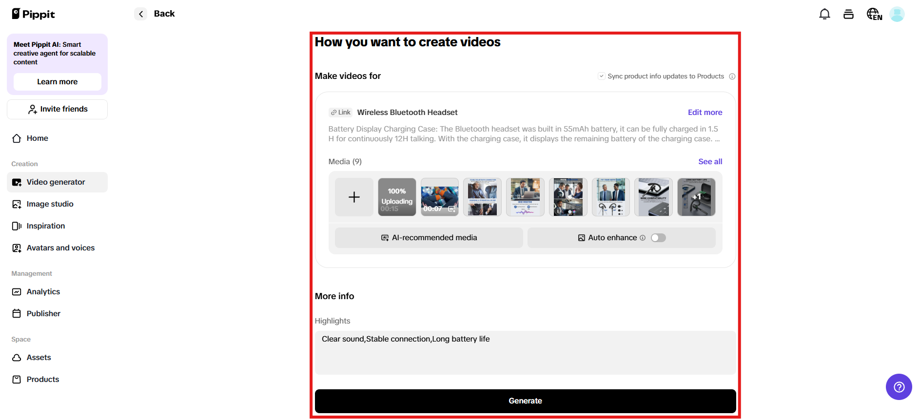How you want to create videos