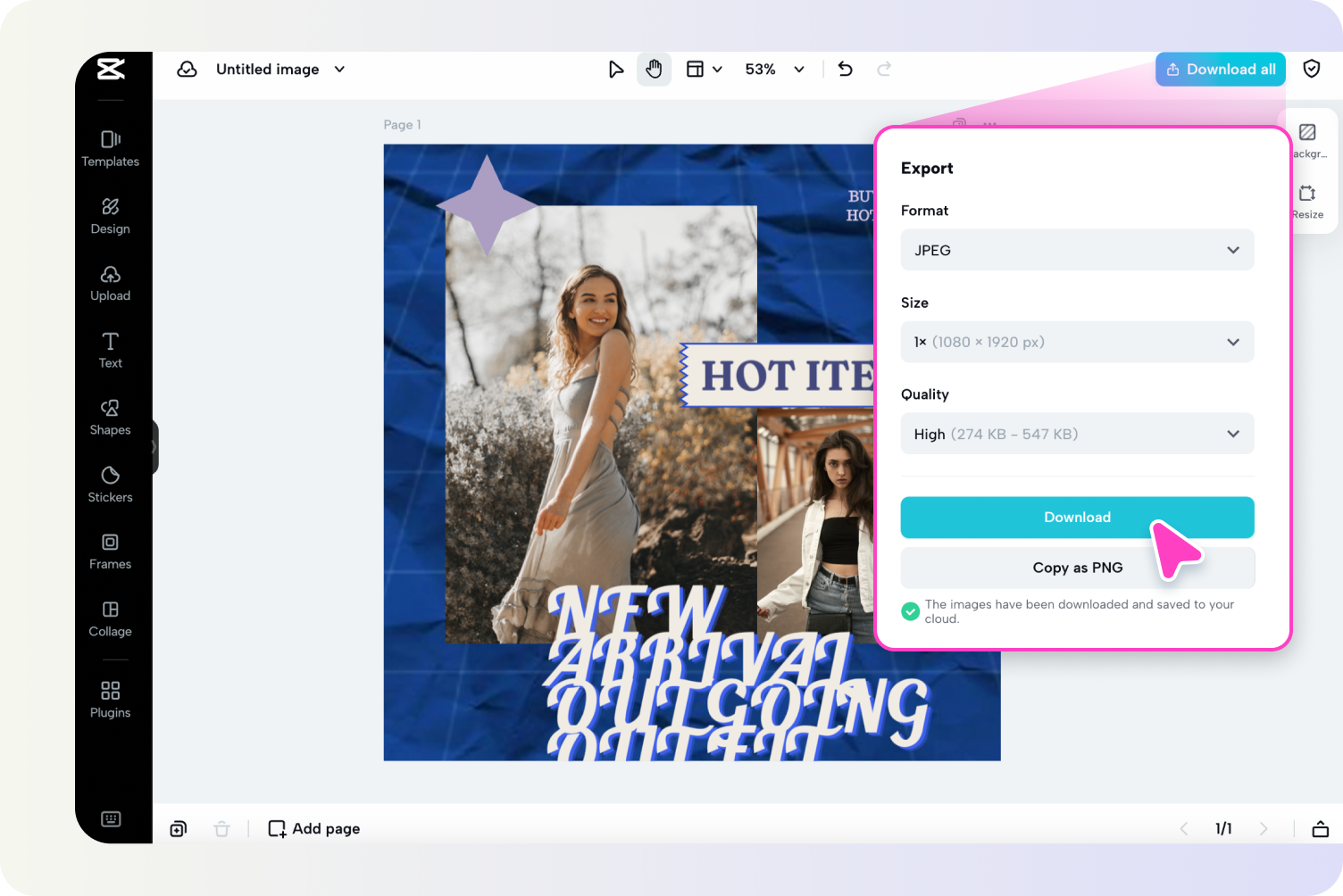 Export & share