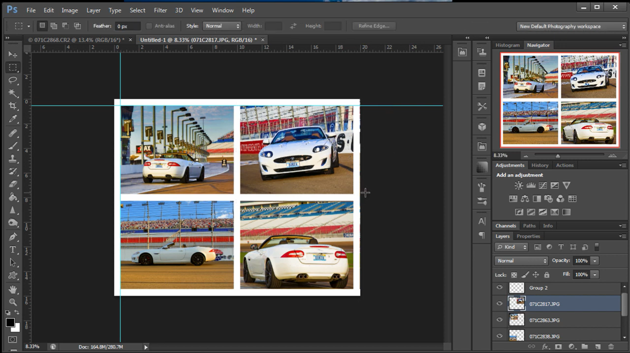 Add and arrange photos