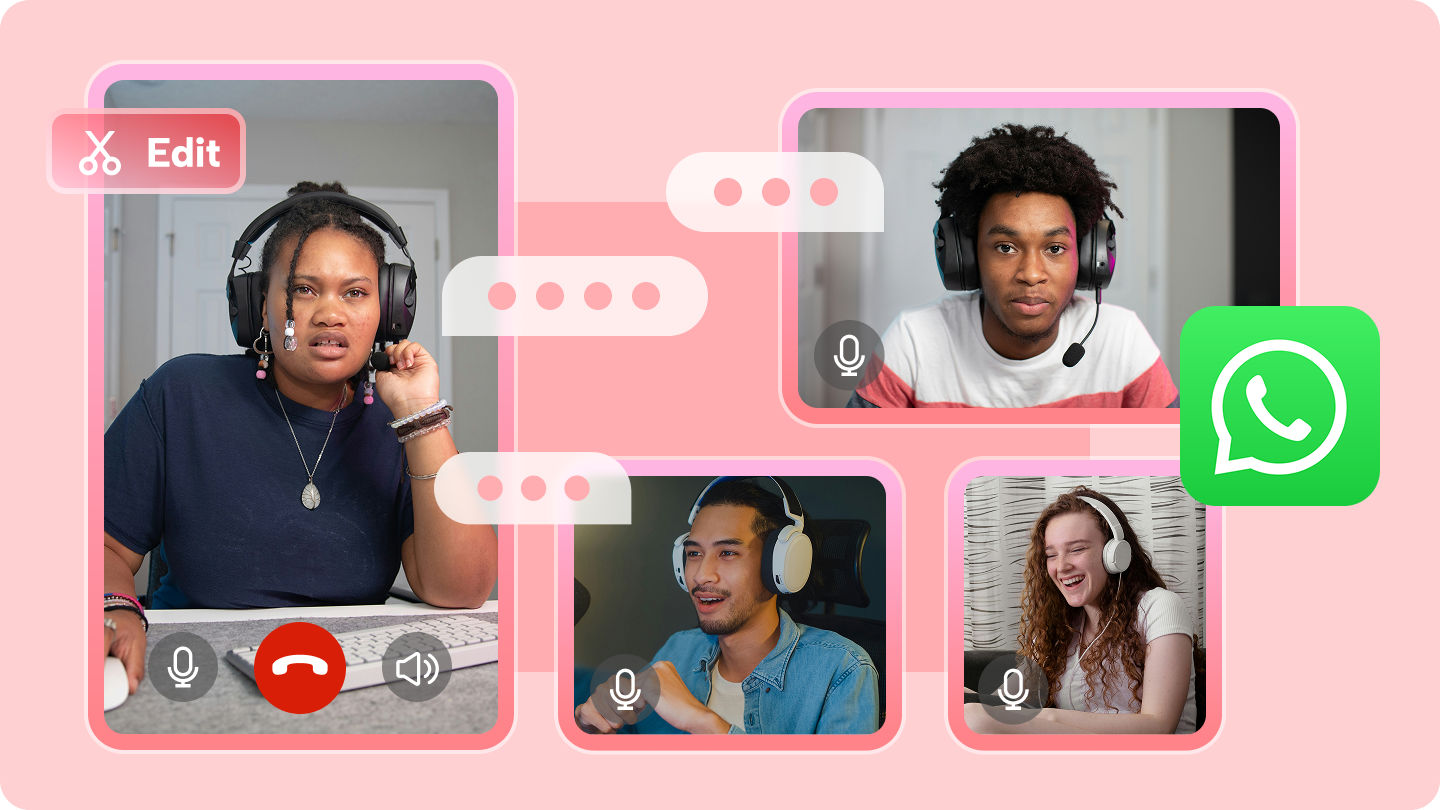 Éditeur d'appels vidéo WhatsApp