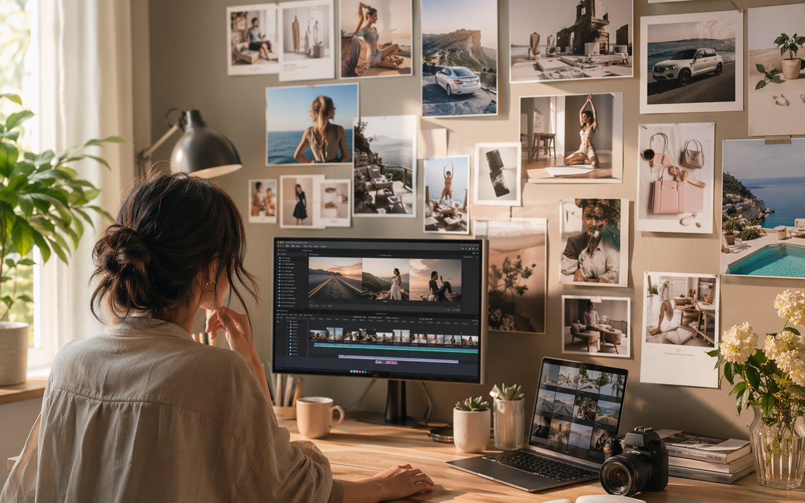 AI Lookbook feature highlight scene 2 created for Pippit marketing visuals
