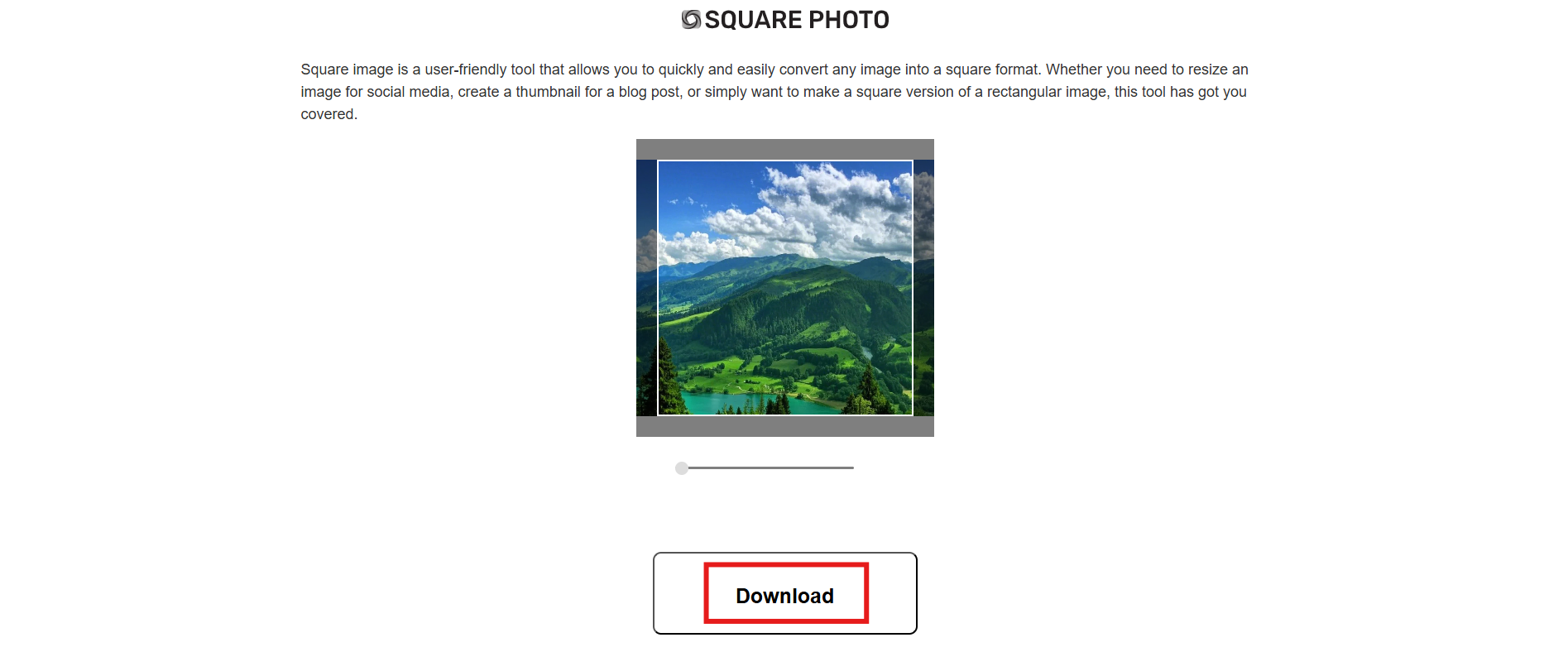 Download the square image