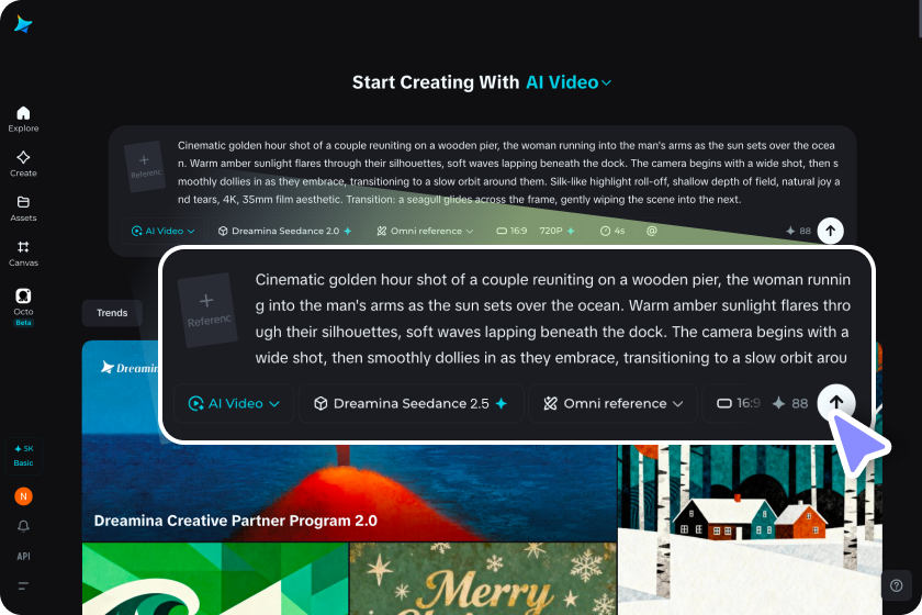 Enter your text prompt and reference images