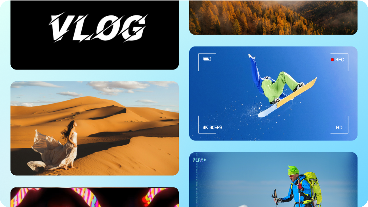 Visualize e escolha templates de montagem de vídeos com o CapCut