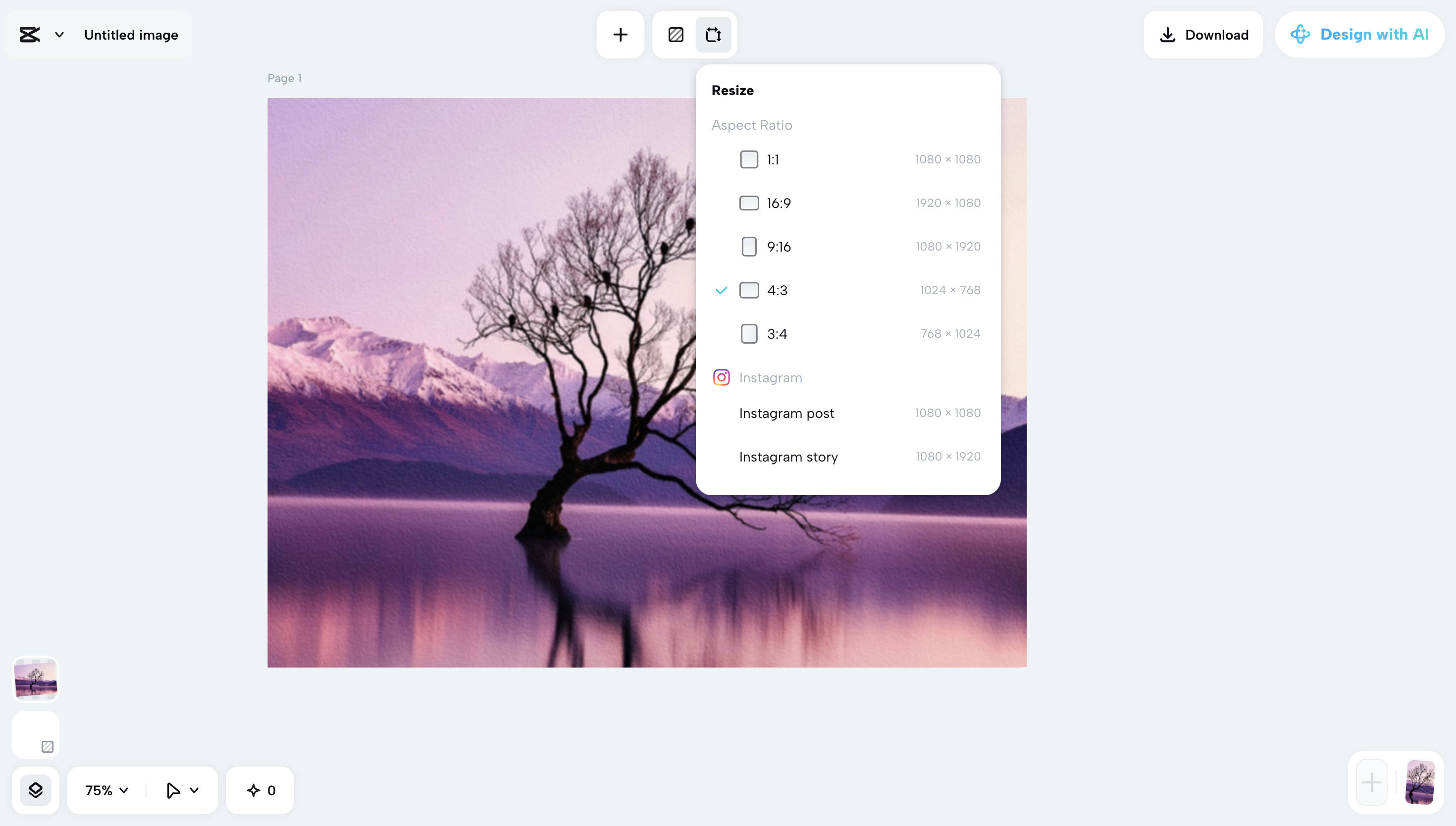 Změna velikosti obrázku