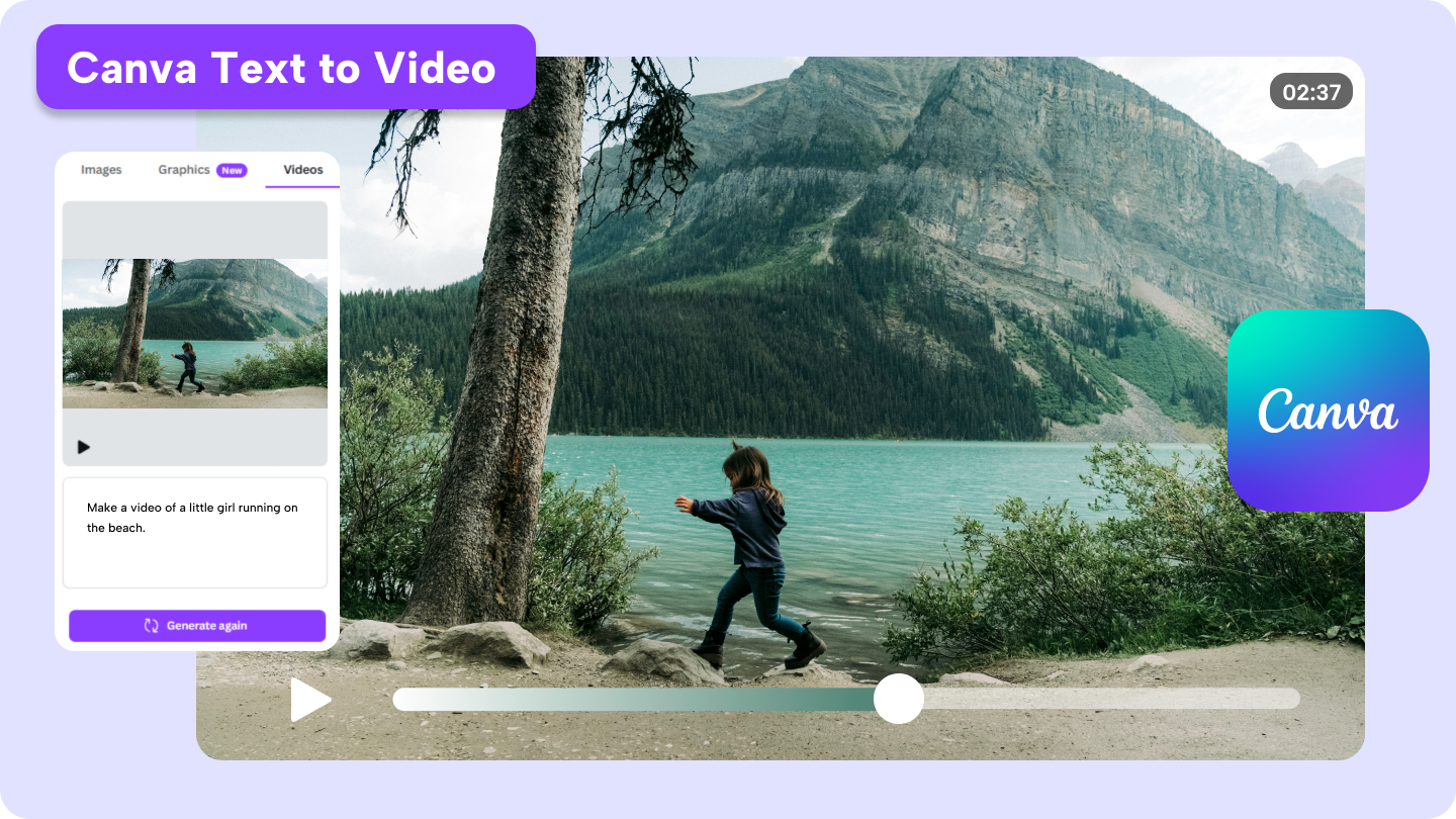 canva text to video
