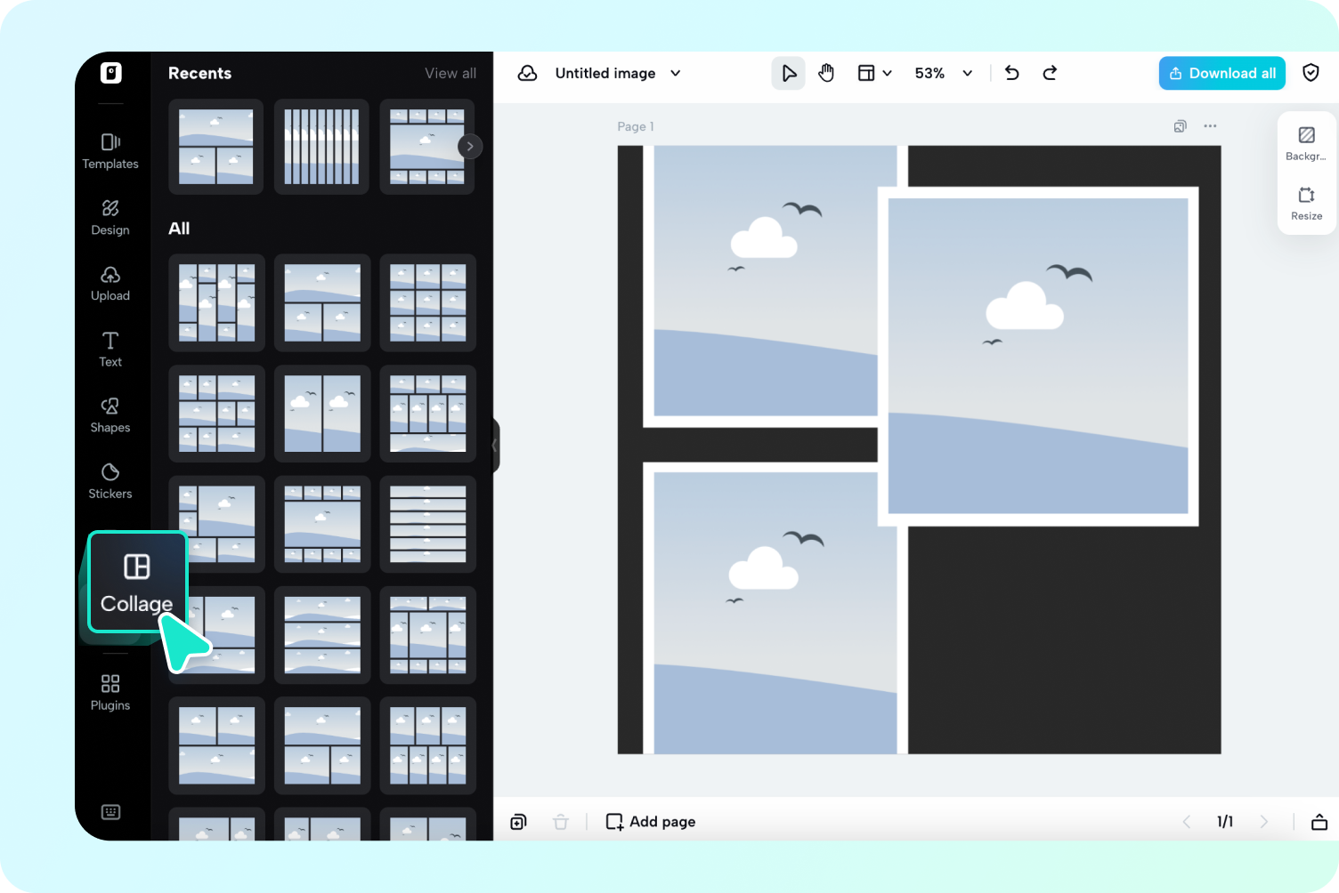 Open Image editor and upload your photo