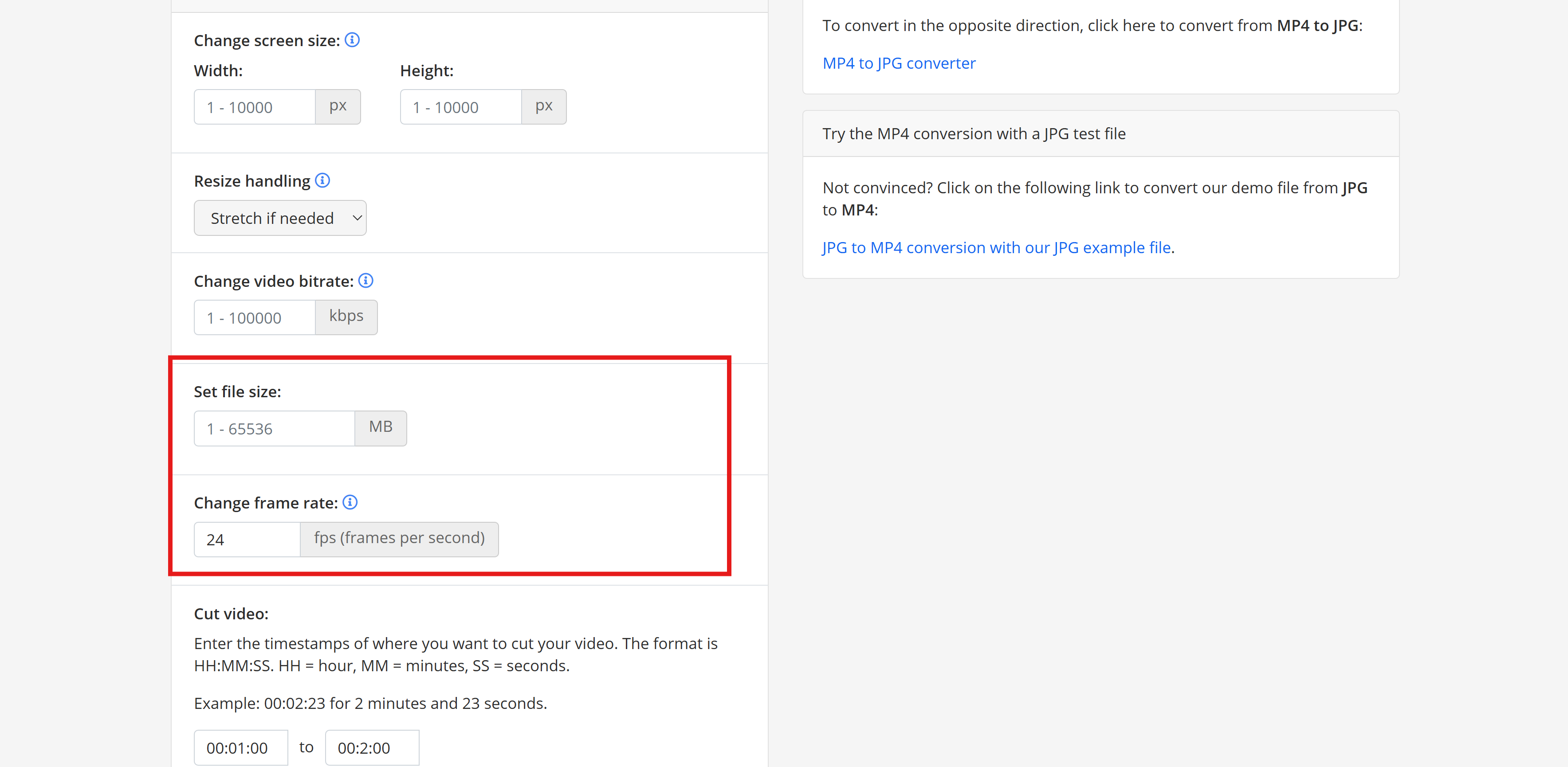 JPG를 MP4로 변환
