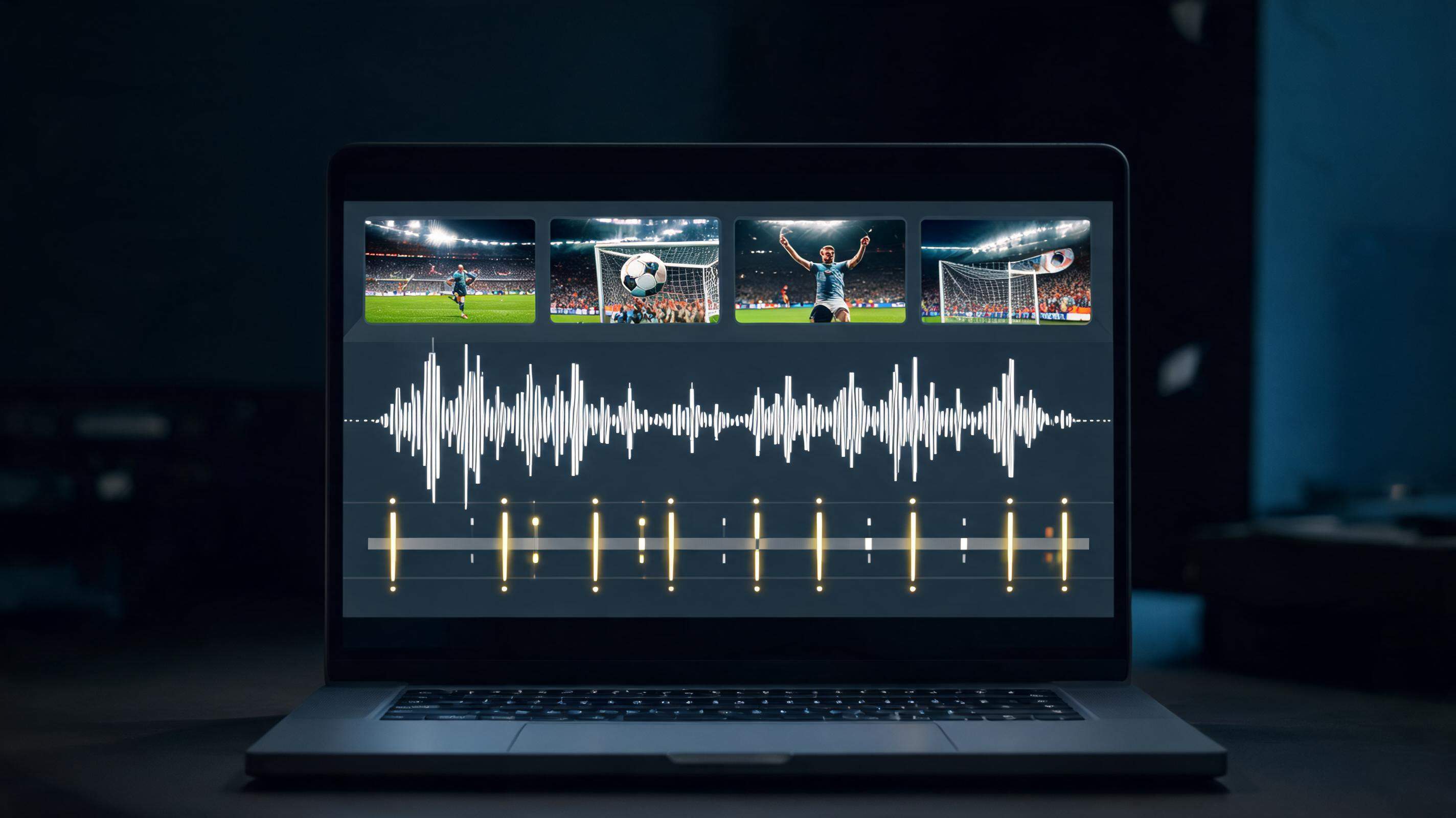 Beat Detection Workflow for Goal Compilation Edits in Short-Form Video
