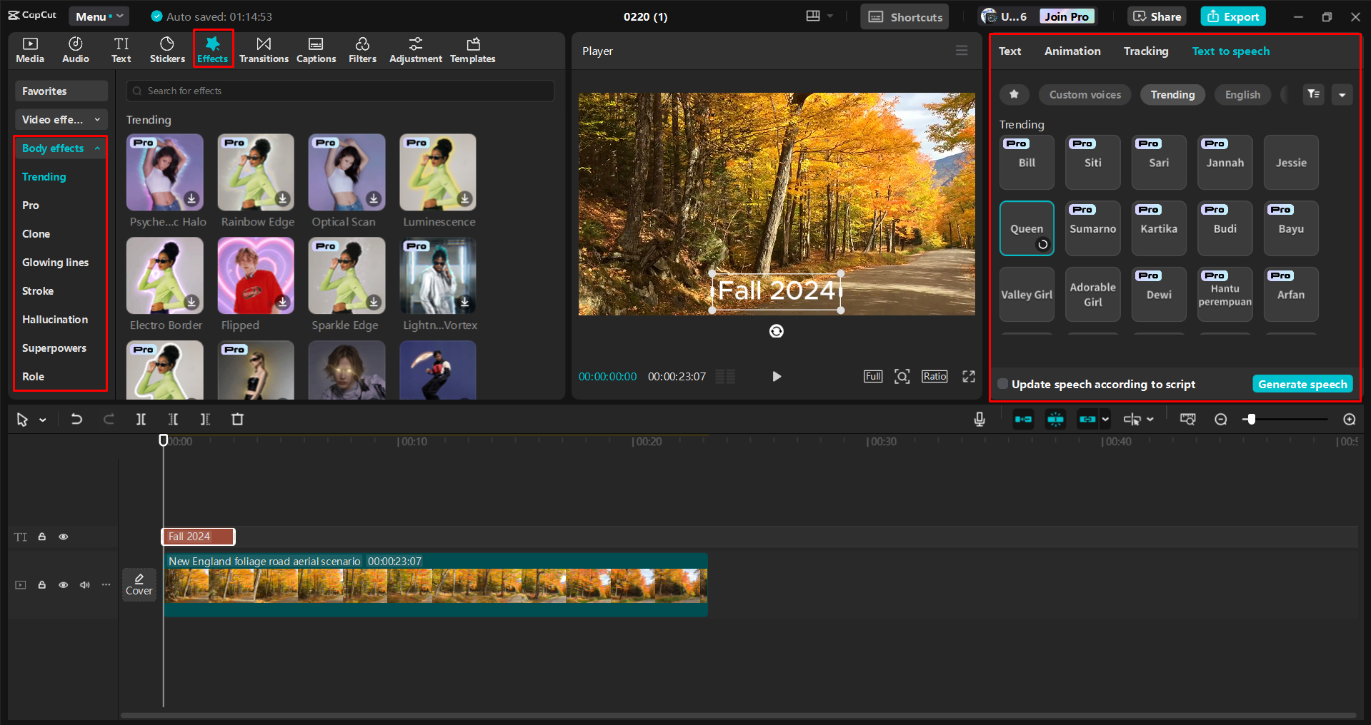 Úprava videa pro YouTube v editoru videa pro stolní počítače CapCut