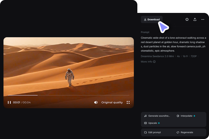 Preview and download