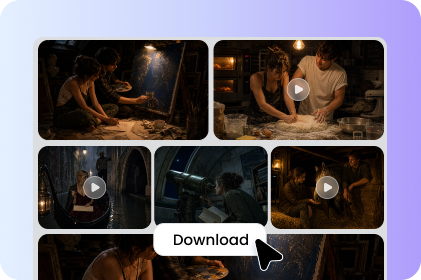 Simple export with bulk download