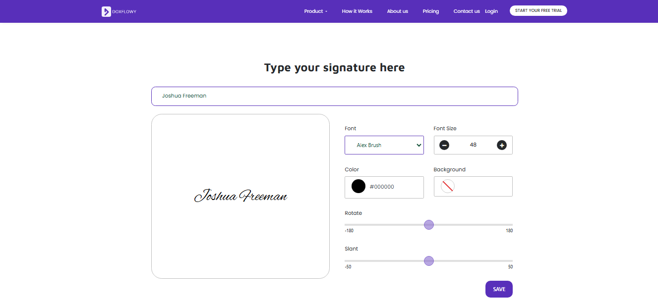 Nome manuscrito assinatura idéias on-line