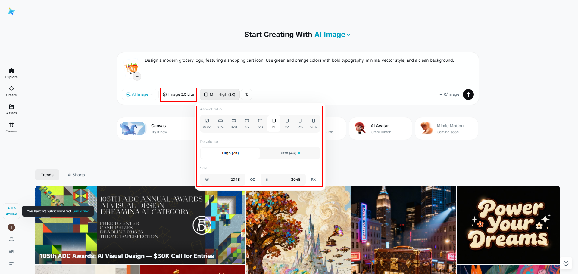 Customize logo settings