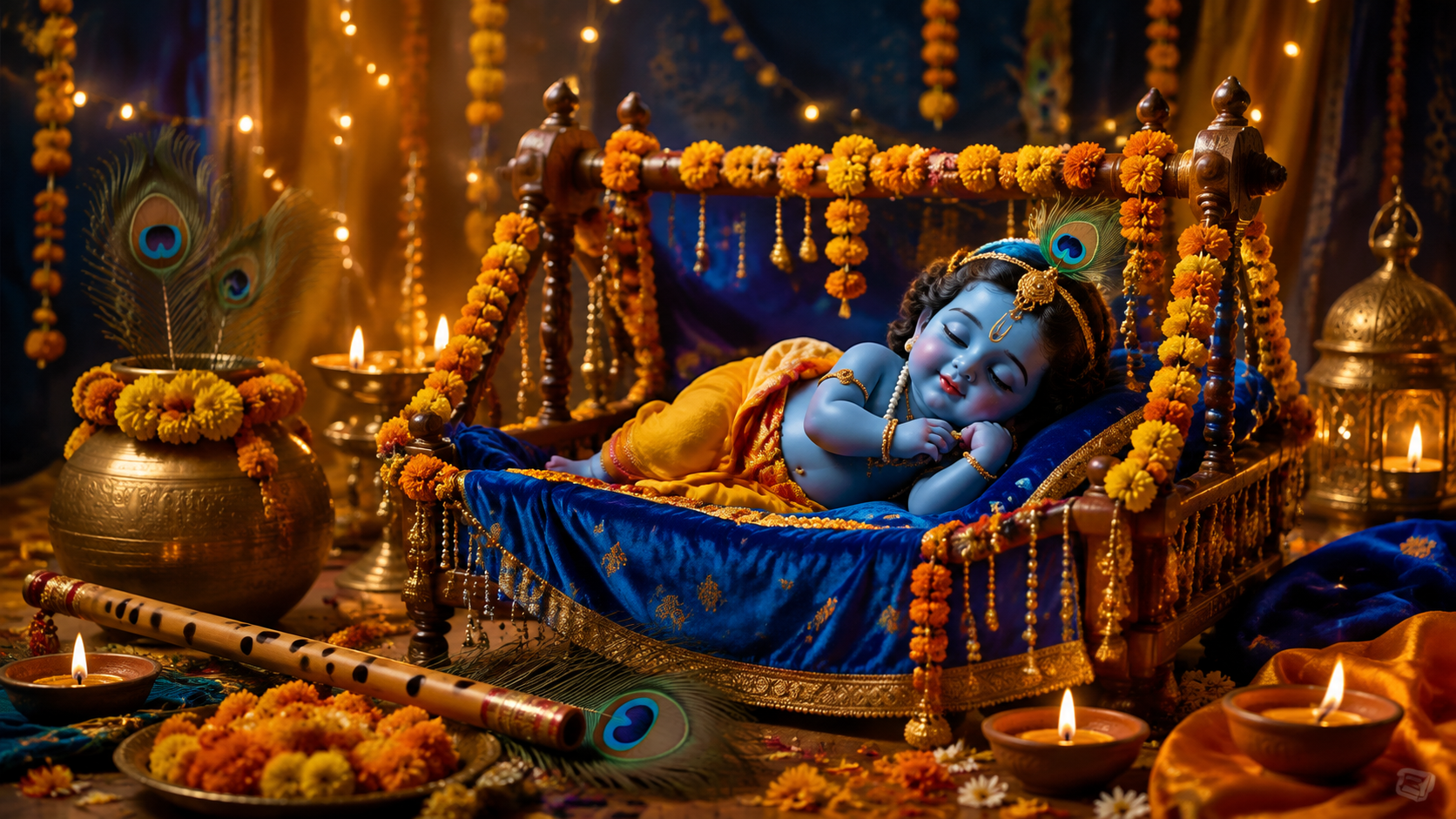 Prompt Seen Janmashtami hero image created for Dreamina