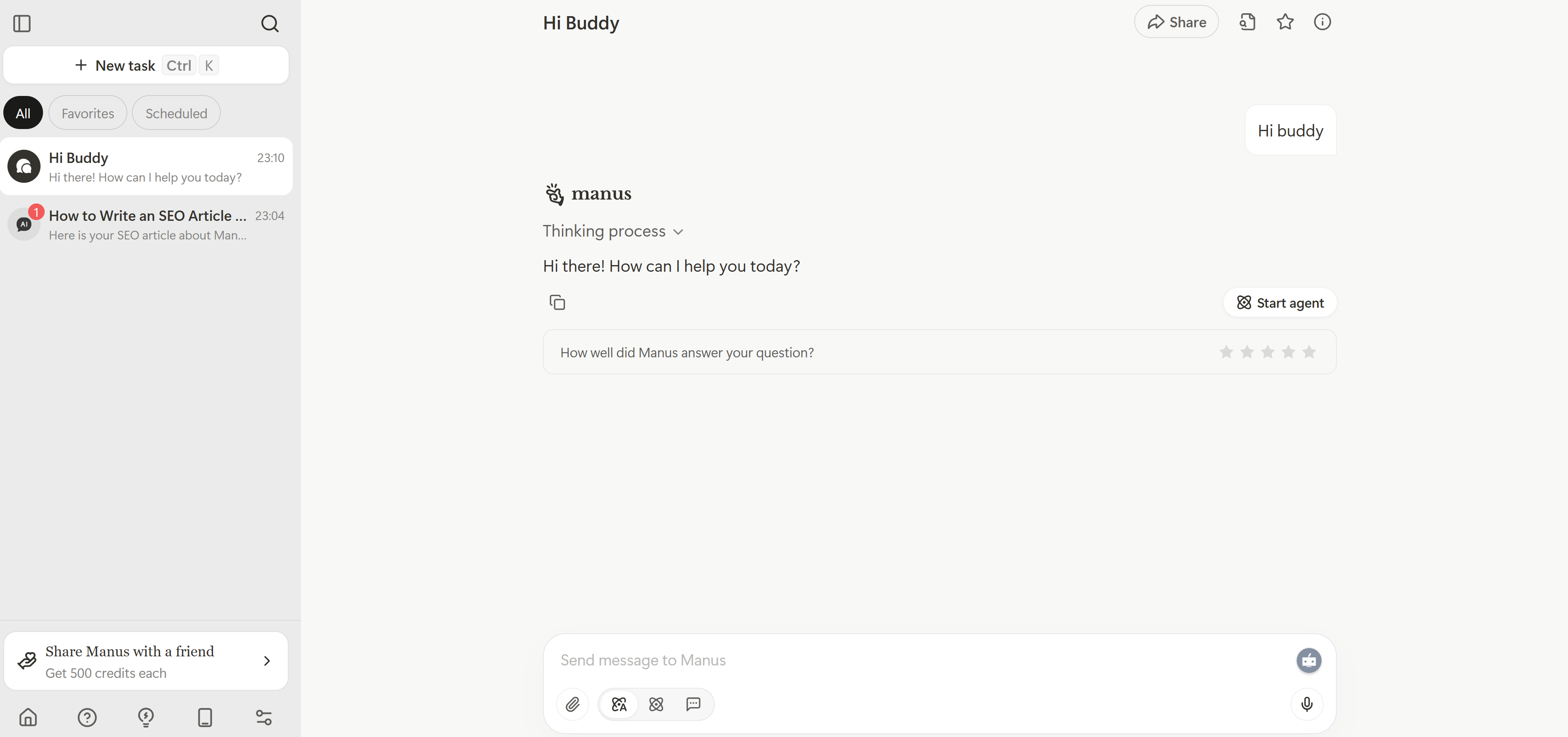 Recursos do Manus AI