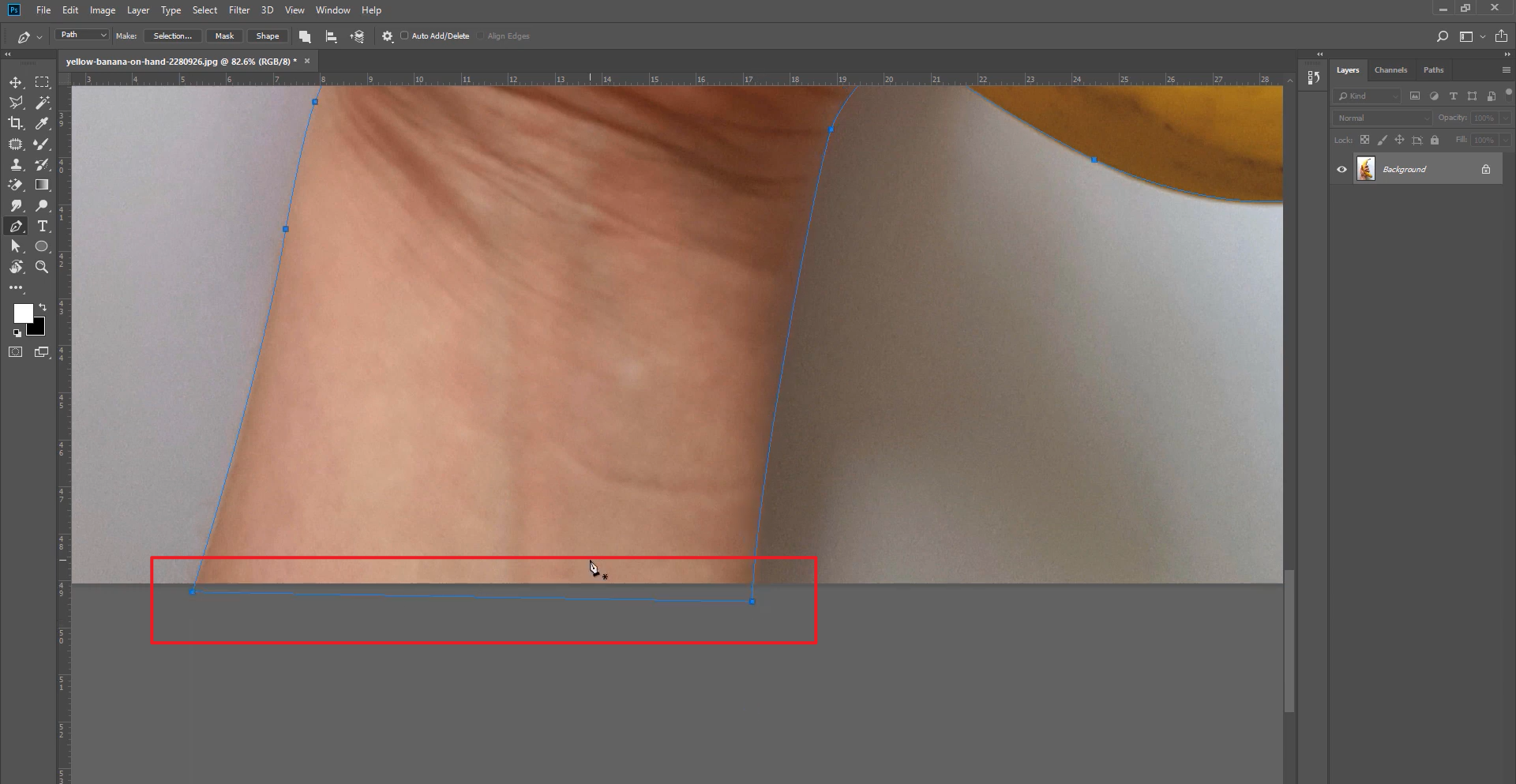 Photoshop remove background