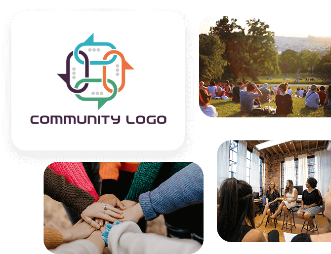Community logos for nonprofit organizations