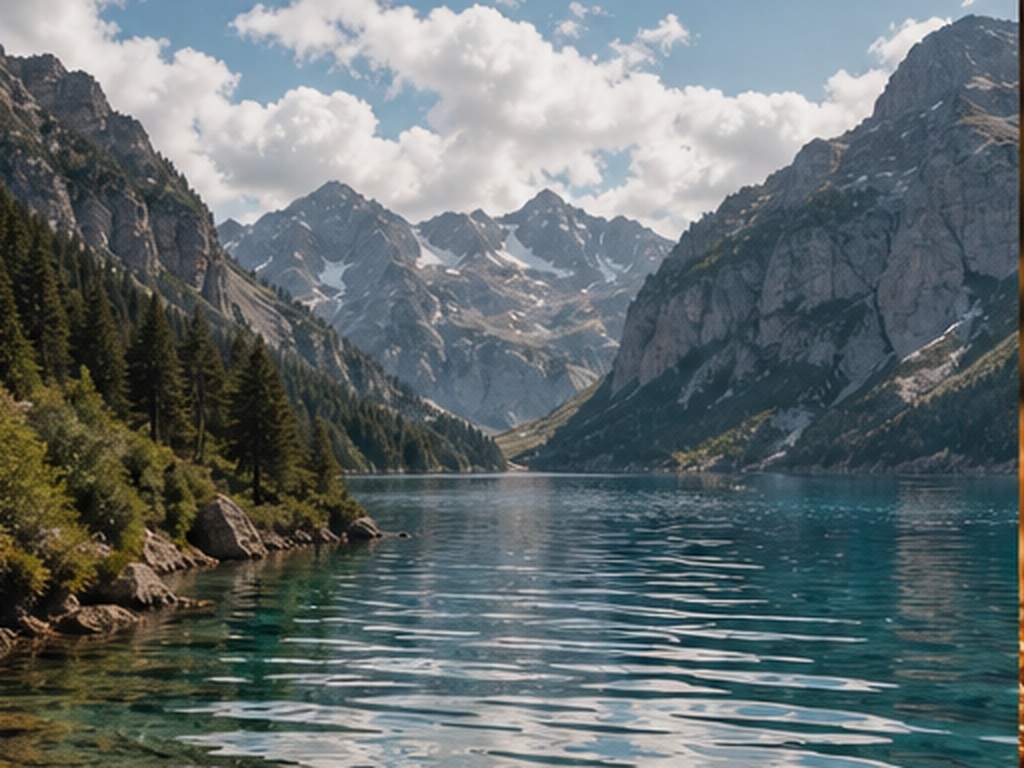 Bewegte Berglandschaft Fotoanimation Beispiel