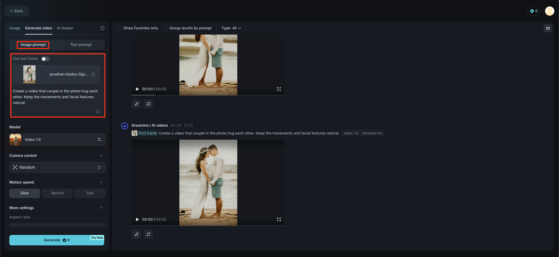 generator video memeluk ai gratis