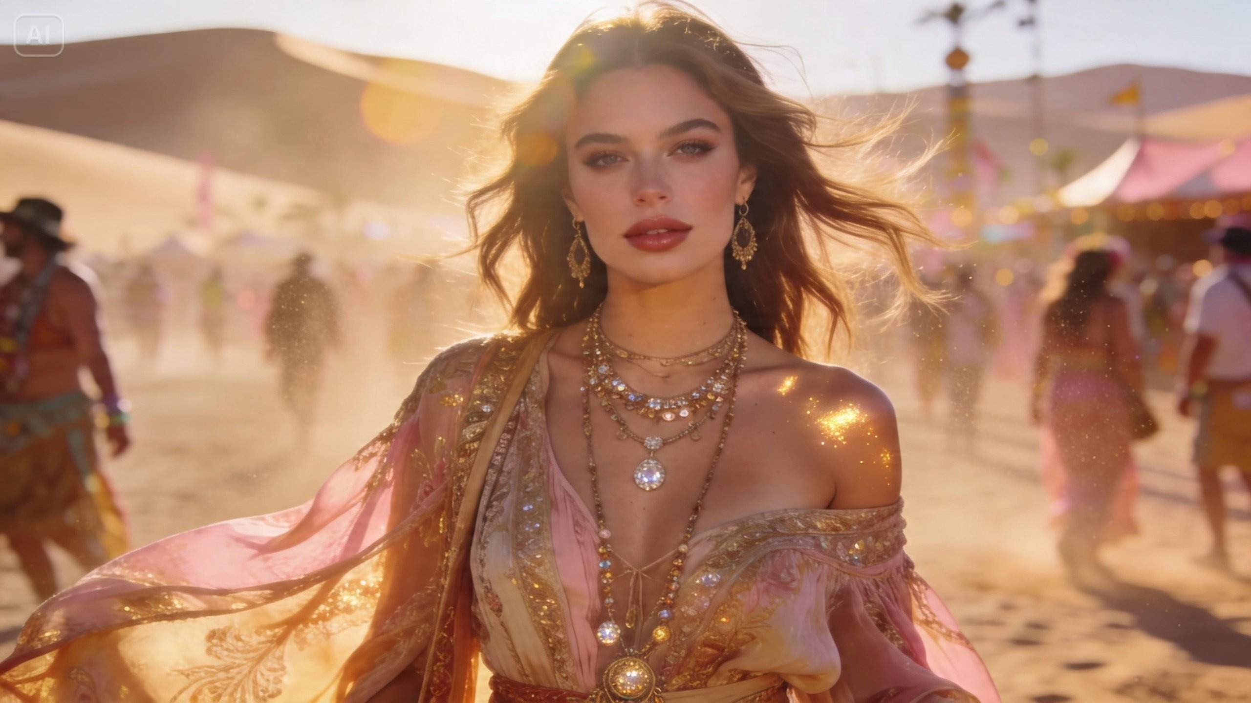 AI Coachella photo prompts background image