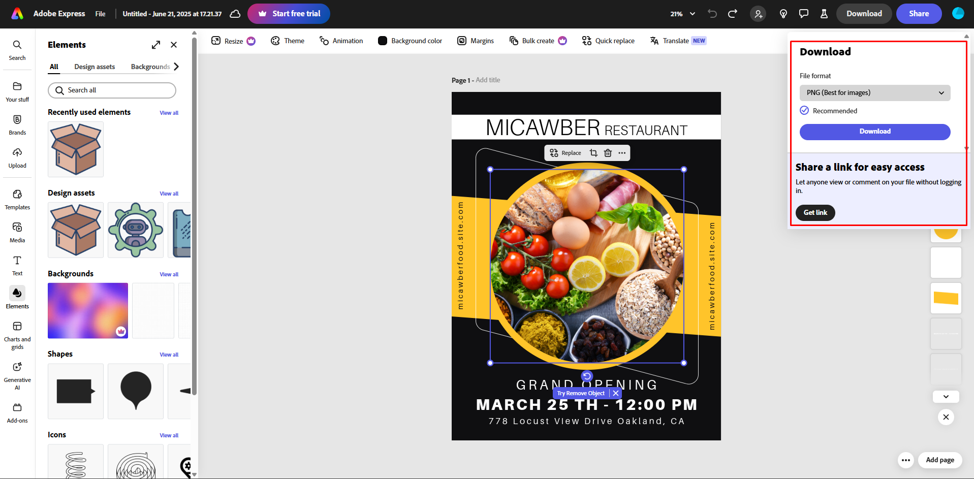 Ein Flyer-Design in Adobe personalisieren