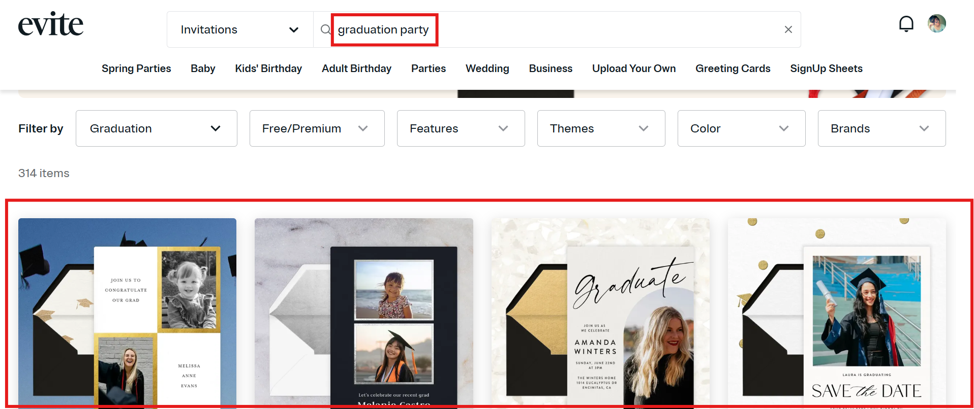 Search designs