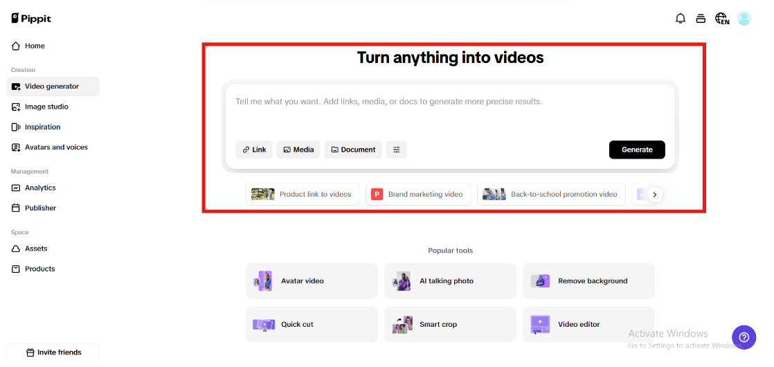 Start with your Amazon product links or media