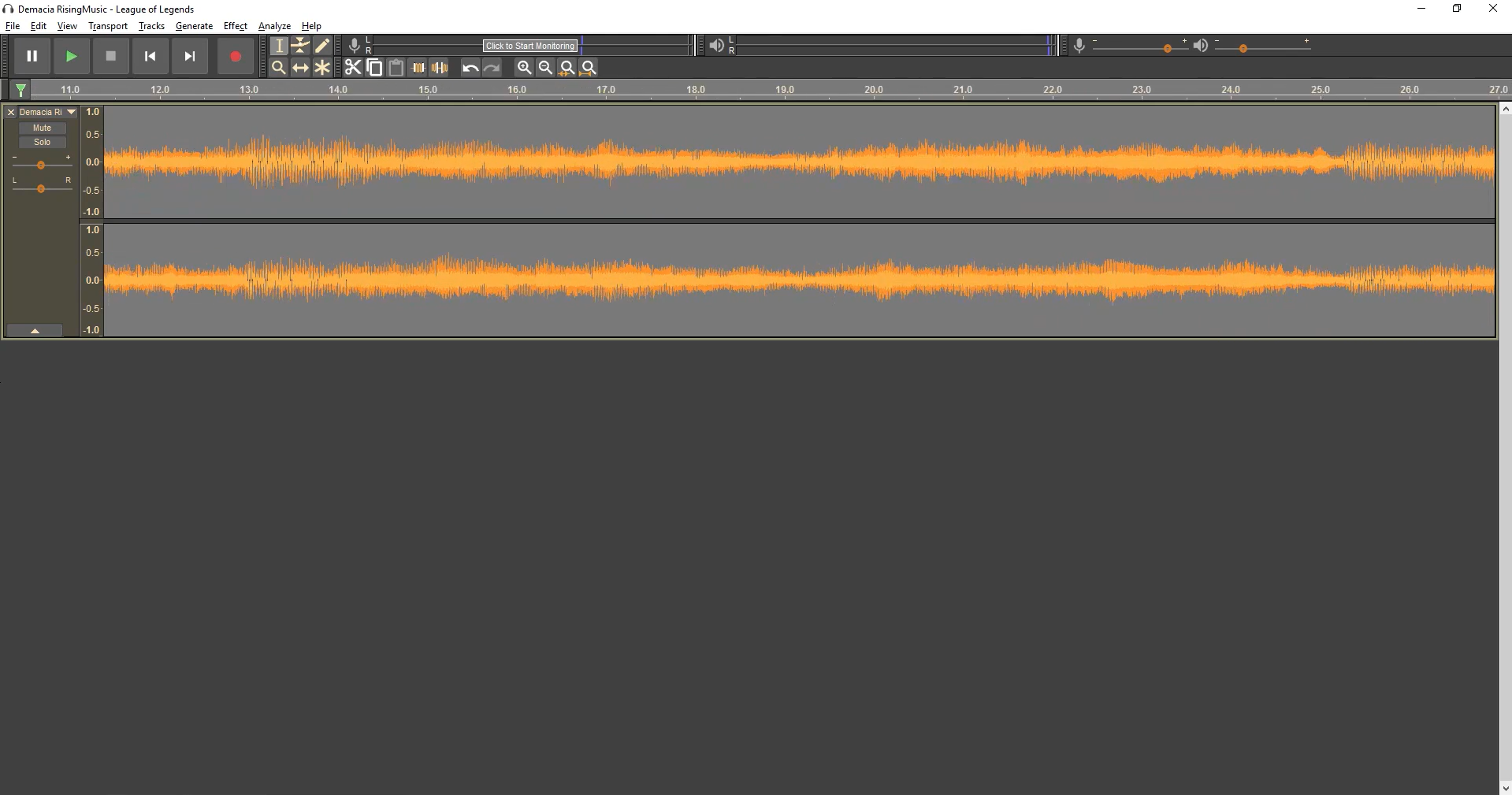 Using Audacity to convert YouTube video to a ringtone