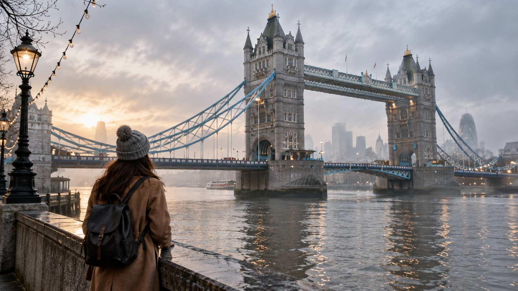 an original London Bridge city photograph reference prompt result